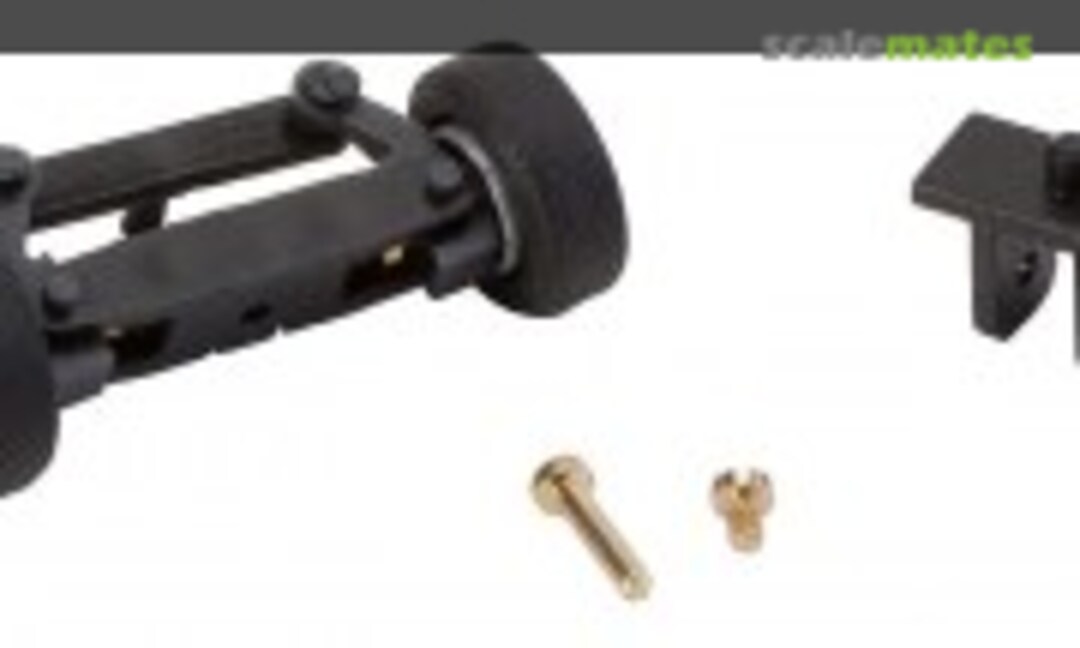 Front axle, completely assembled for sprinters (with wheels) (Faller 163001)