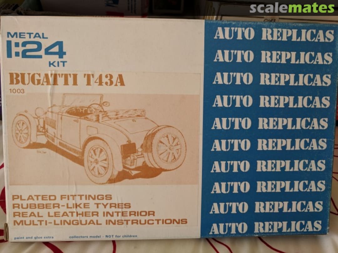 Boxart Bugatti Type 43 A AR2403 Auto Replicas Boxart Bugatti Type 43 A AR2403 Auto Replicas