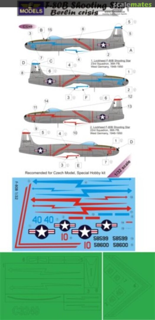 Boxart F-80B Shooting Star C3249 LF Models Boxart F-80B Shooting Star C3249 LF Models