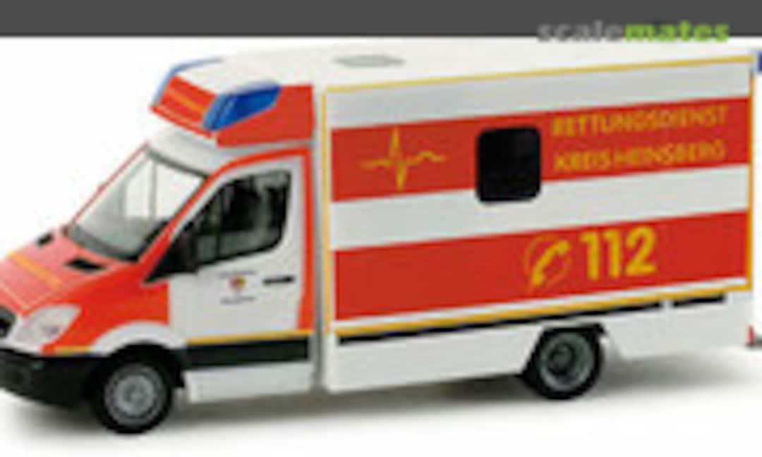 1:87 Mercedes Benz Sprinter RTW Rettungsdienst Heinsberg (Herpa 048941)