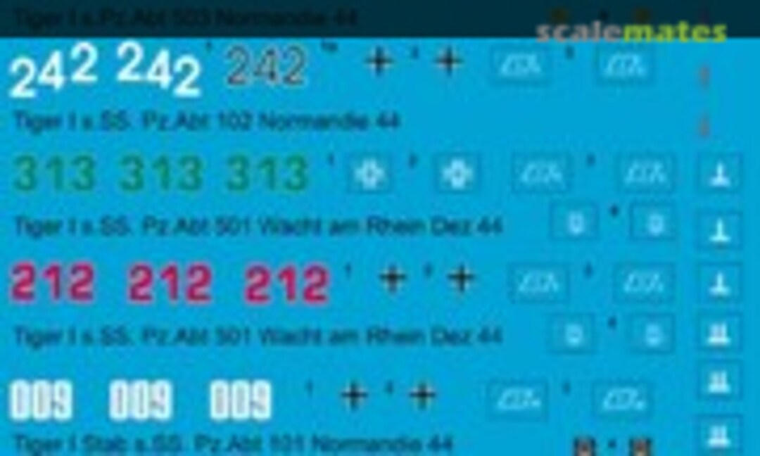 1:72 Tiger in der Normandie (Peddinghaus-Decals EP 726) EP 726