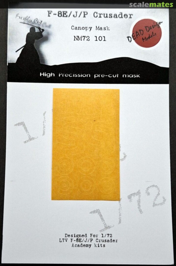 Boxart F-8E/J/P Crusader - Canopy Mask NM72101 DEAD Design Models Boxart F-8E/J/P Crusader - Canopy Mask NM72101 DEAD Design Models