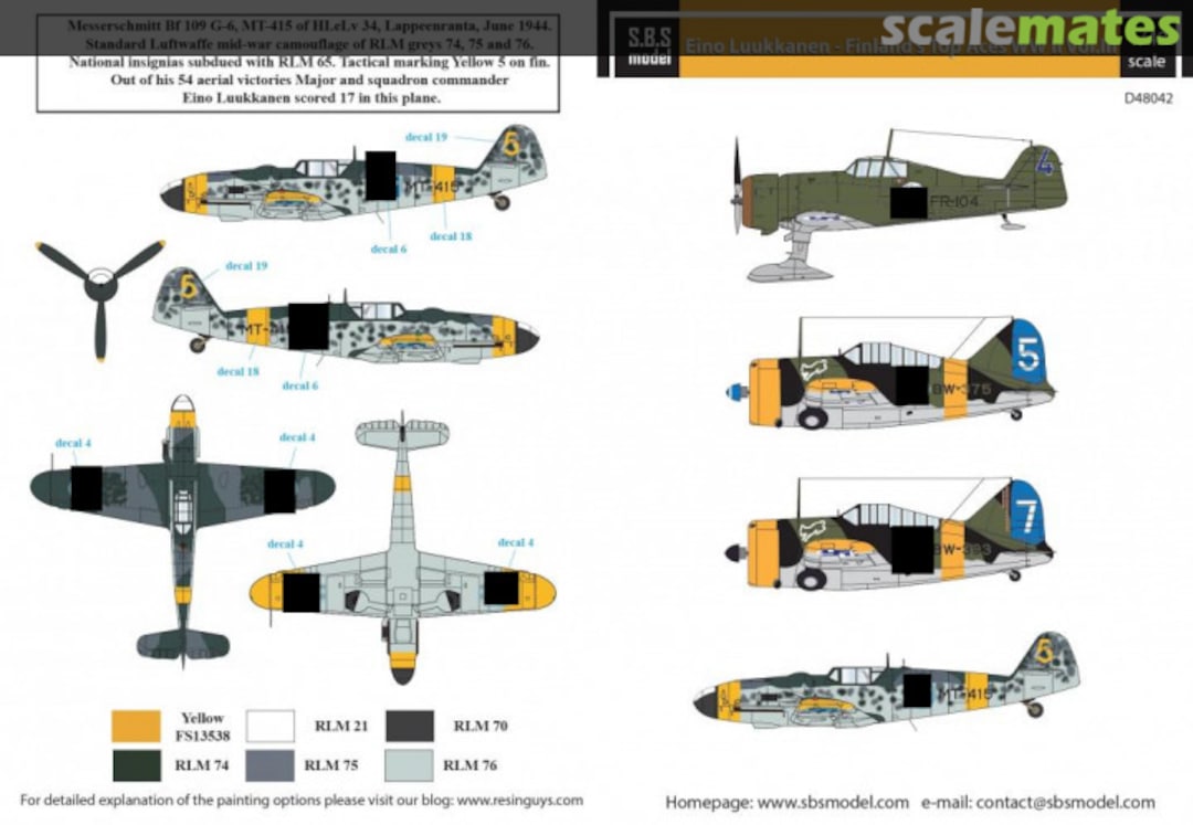 Boxart Eino Luukkanen - Finland's Top Aces WWII Vol.III D48042 SBS Model Boxart Eino Luukkanen - Finland's Top Aces WWII Vol.III D48042 SBS Model