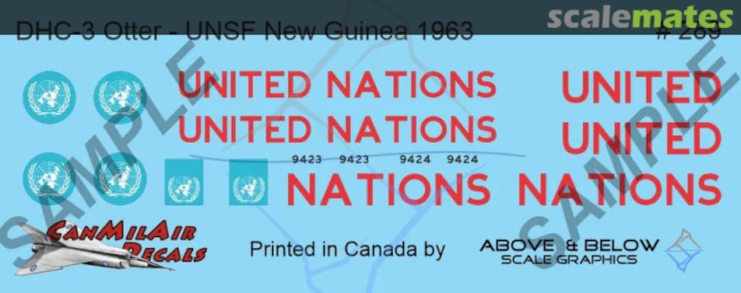 Boxart DeHavilland Canada DHC-3 Otter 289 Above & Below Graphics Boxart DeHavilland Canada DHC-3 Otter 289 Above & Below Graphics