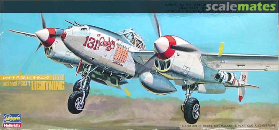 Boxart Lockheed P-38J/L Lightning 816 Hasegawa Boxart Lockheed P-38J/L Lightning 816 Hasegawa