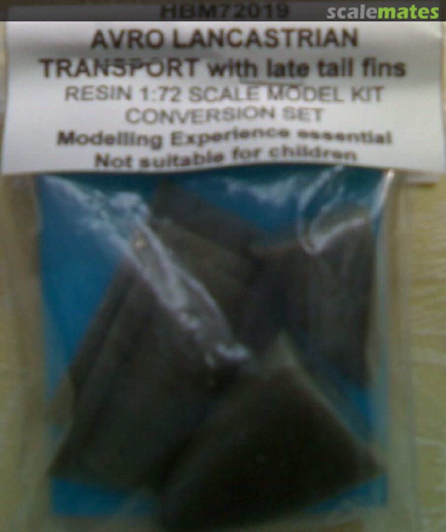 Boxart Avro LANCASTRIAN TRANSPORT conversion set (nose fairing,tail fairing,mid upper turret blank and late type tail fins) HBM72019 HBM Conversions Boxart Avro LANCASTRIAN TRANSPORT conversion set (nose fairing,tail fairing,mid upper turret blank and late type tail fins) HBM72019 HBM Conversions