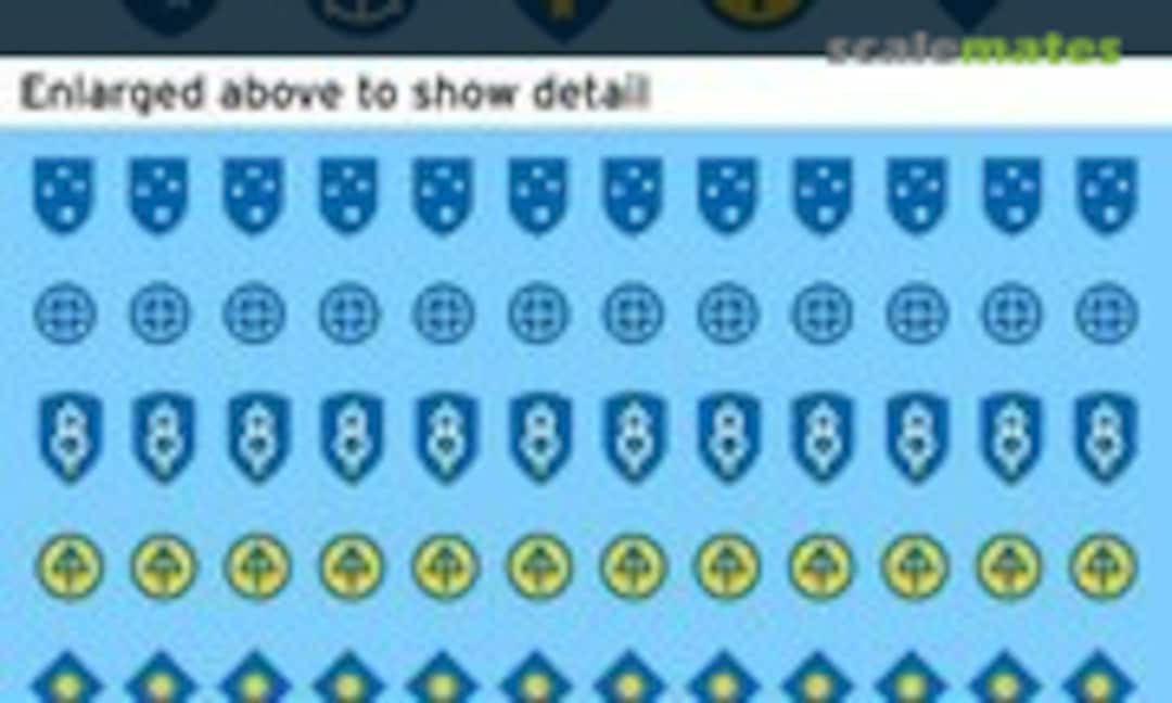 1:35 U.S. 8th, 23rd, 35th, 40th, and 44th Infantry Division uniform patches (Archer FG35029) FG35029