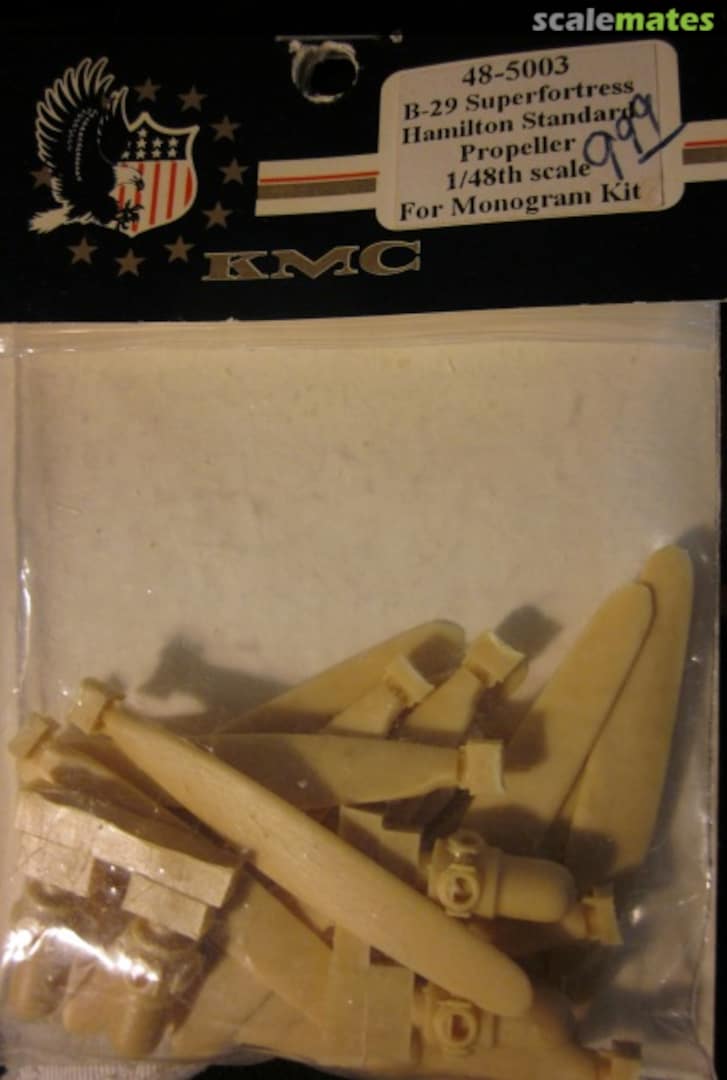 Boxart B-29 Superfortress Hamilton Standard Propeller (4) 48-5003 KMC Boxart B-29 Superfortress Hamilton Standard Propeller (4) 48-5003 KMC