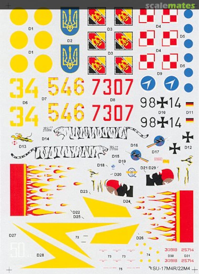 Boxart Su-17M4R/Su-22M4 Fitter K 48-010 Hi-Decal Line Boxart Su-17M4R/Su-22M4 Fitter K 48-010 Hi-Decal Line