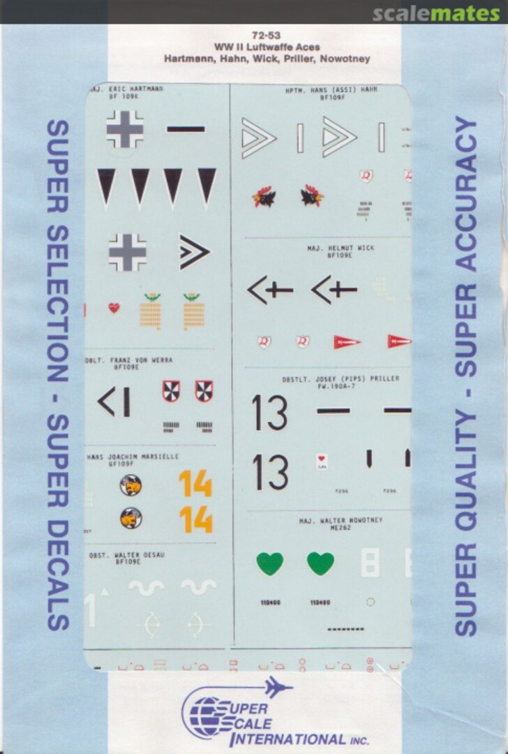 Contents WWII Luftwaffe Aces 72-53 SuperScale International Contents WWII Luftwaffe Aces 72-53 SuperScale International