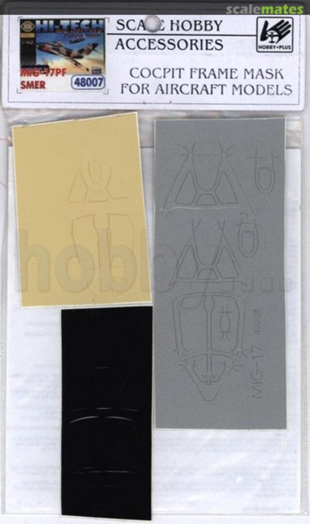 Boxart Mask for MiG-17PF 48007 Hobby Plus Boxart Mask for MiG-17PF 48007 Hobby Plus