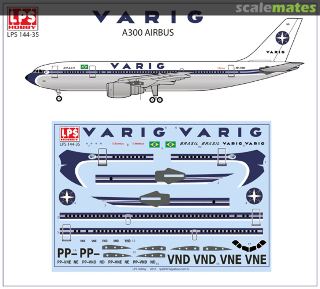 Boxart VARIG Airbus A300 LPS144-35 LPS Hobby Boxart VARIG Airbus A300 LPS144-35 LPS Hobby