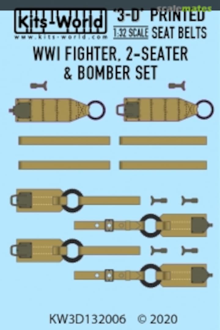 Boxart WWI Fighter 2 Seater & Bomber Set KW3D132006 Kits-World