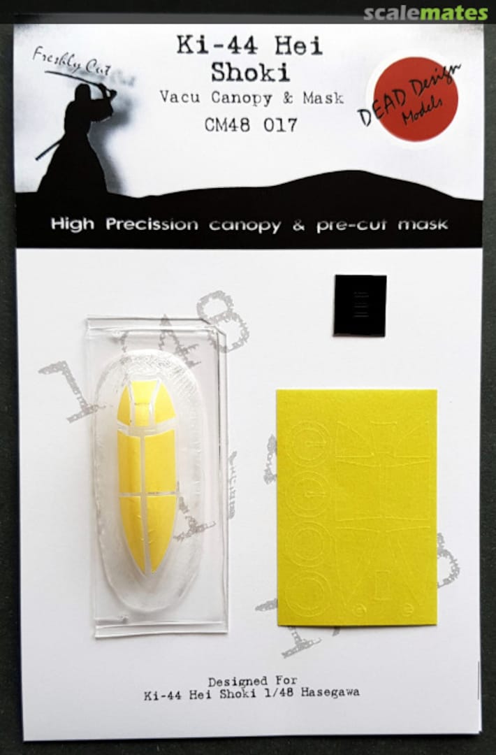 Boxart Nakajima Ki-44 Hei Vacu Canopy & Mask CM48017 DEAD Design Models Boxart Nakajima Ki-44 Hei Vacu Canopy & Mask CM48017 DEAD Design Models