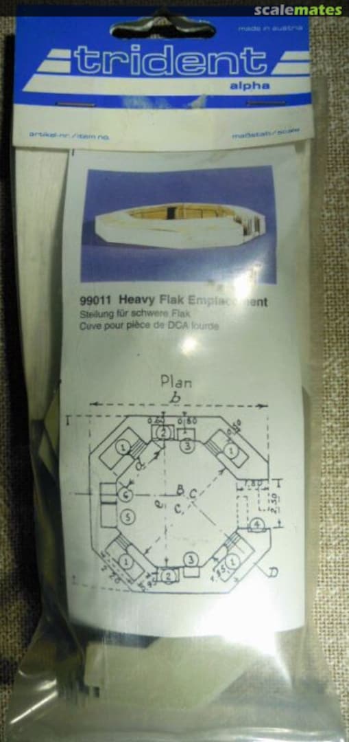 Boxart Heavy Flak Emplacement 99011 Trident Miniatures Boxart Heavy Flak Emplacement 99011 Trident Miniatures