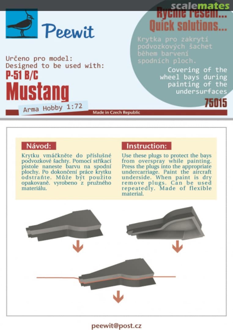 Boxart North-American P-51 B/C Mustang 75015 Peewit Boxart North-American P-51 B/C Mustang 75015 Peewit