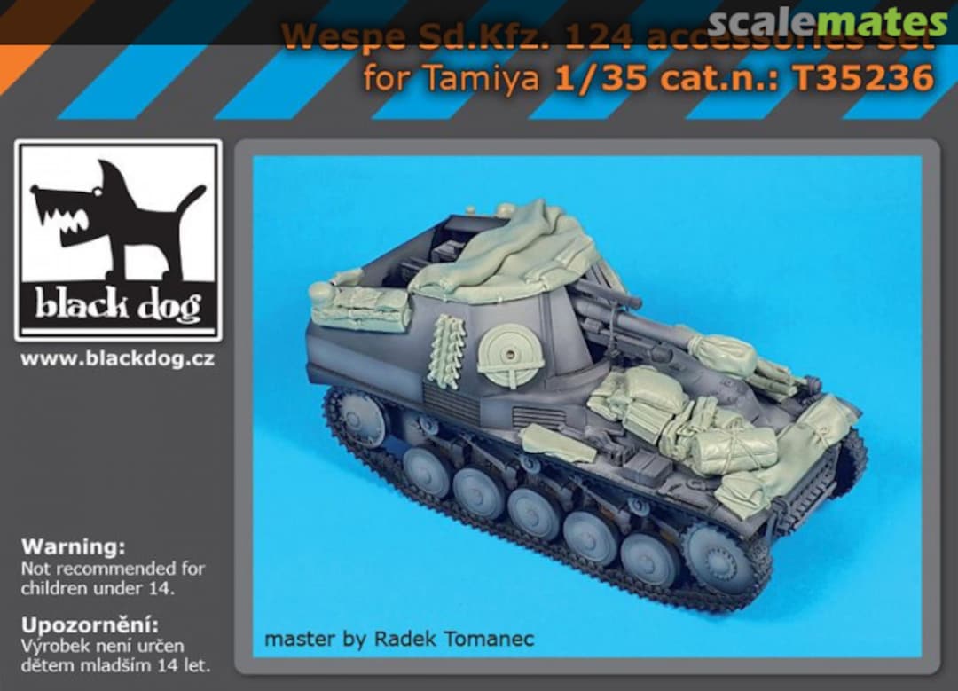 Boxart Wespe Sd.Kfz. 124 accessories set T35236 Black Dog Boxart Wespe Sd.Kfz. 124 accessories set T35236 Black Dog