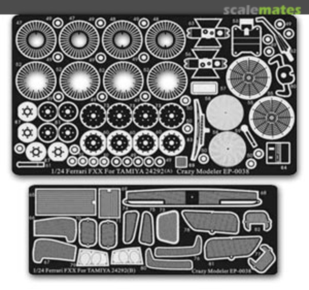 Boxart Ferrari FXX - upgrade set EP0038 Crazy Modeler