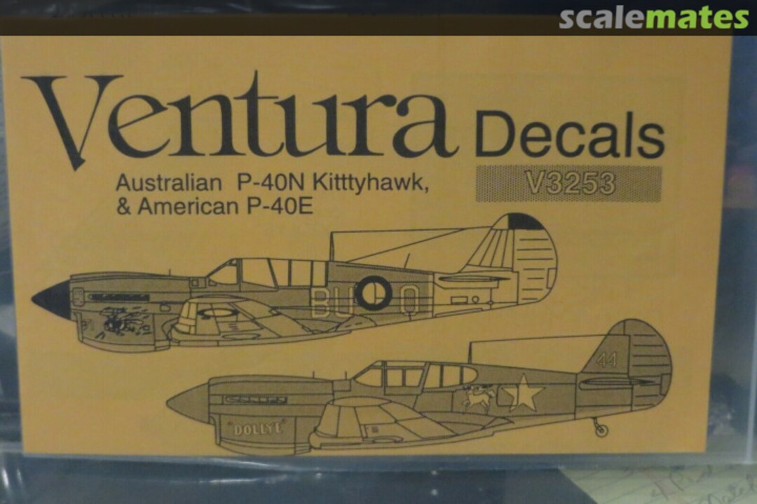 Boxart Australian P-40N Kittyhawk & American P-40E V3253 Ventura Boxart Australian P-40N Kittyhawk & American P-40E V3253 Ventura