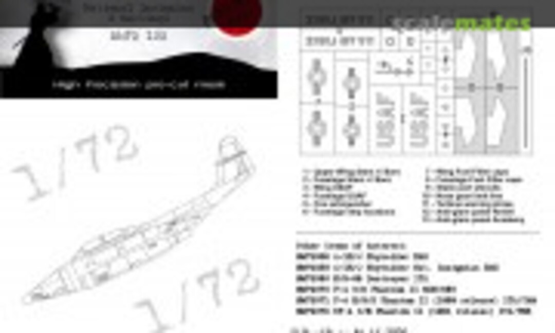 1:72 Northrop F-89 - National Insignias & Markings (DEAD Design Models NM72132) NM72132