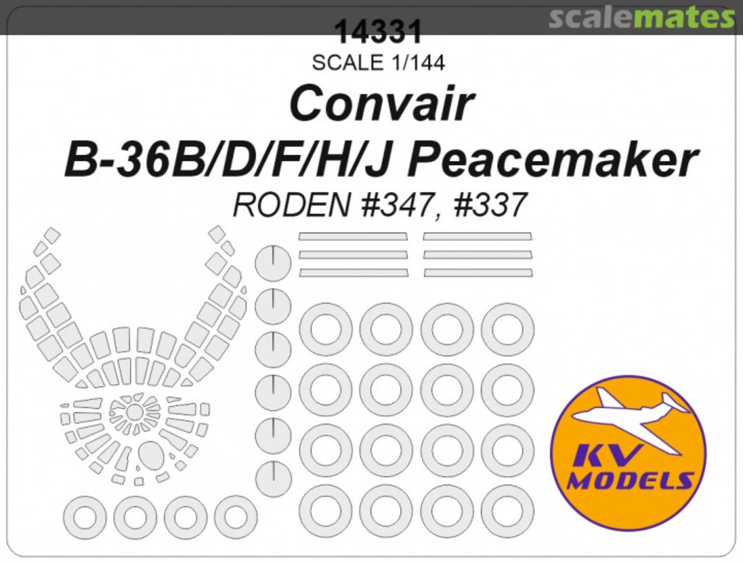 Boxart Convair B-36 Peacemaker 14331 KV Models Boxart Convair B-36 Peacemaker 14331 KV Models