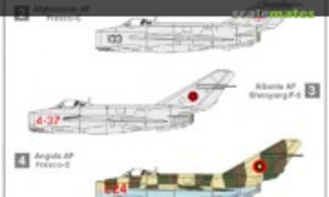 1:72 MiG-17F Fresco A/C Part I (JBOT Decals 072-37-02) 072-37-02
