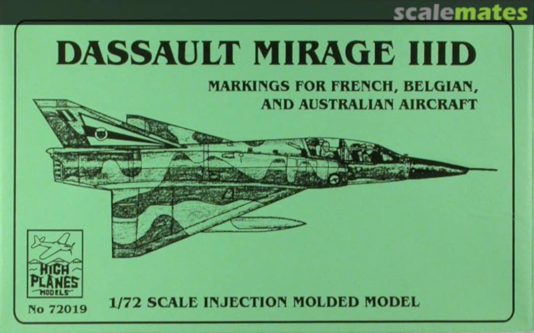 Boxart Dassault Mirage IIID 72019 High Planes Models Boxart Dassault Mirage IIID 72019 High Planes Models