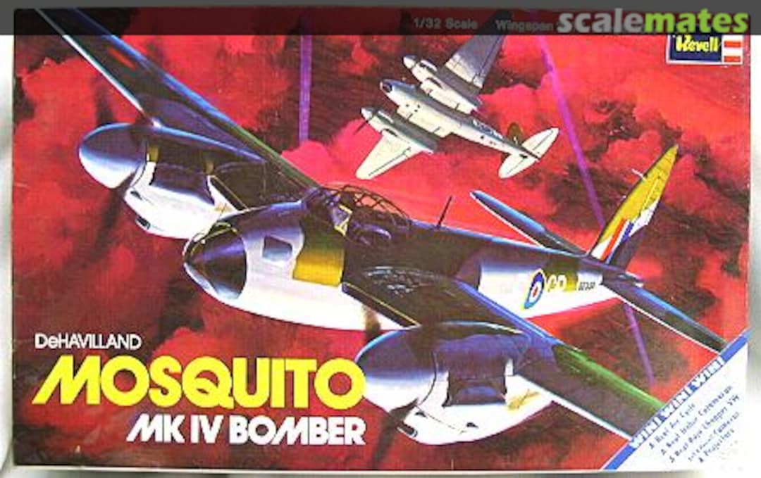 Boxart DeHavilland Mosquito Mk IV Bomber H-180 Revell Boxart DeHavilland Mosquito Mk IV Bomber H-180 Revell