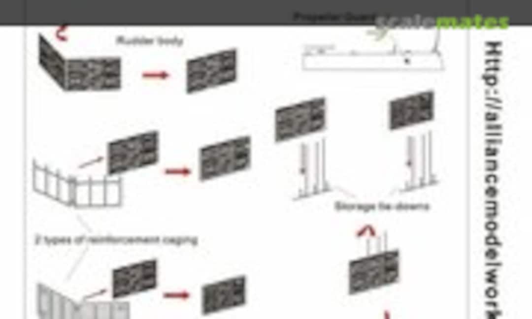 1:350 WWII IJN Vessel Emergency Rudders (Alliance Model Works NW35044) NW35044