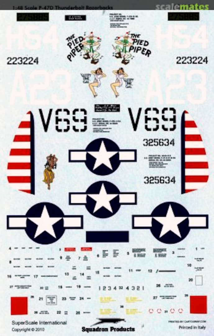 Boxart P-47D Thunderbolt MS481235 SuperScale International Boxart P-47D Thunderbolt MS481235 SuperScale International