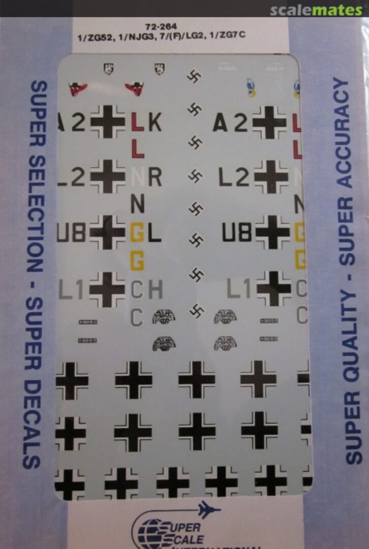 Boxart Messerschmitt Bf. 110 C2/C4/C5/E2 72-264 SuperScale International Boxart Messerschmitt Bf. 110 C2/C4/C5/E2 72-264 SuperScale International