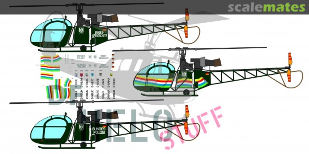 Boxart Alouette II Bundesgrenzschutz Bundespolizei DF22972 DF HeloStuff Boxart Alouette II Bundesgrenzschutz Bundespolizei DF22972 DF HeloStuff