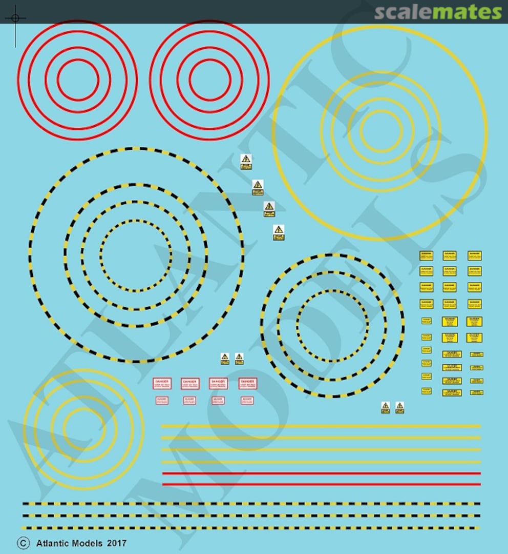 Boxart Deck Warning Circles and Placards ATDec 12 Atlantic Models Boxart Deck Warning Circles and Placards ATDec 12 Atlantic Models