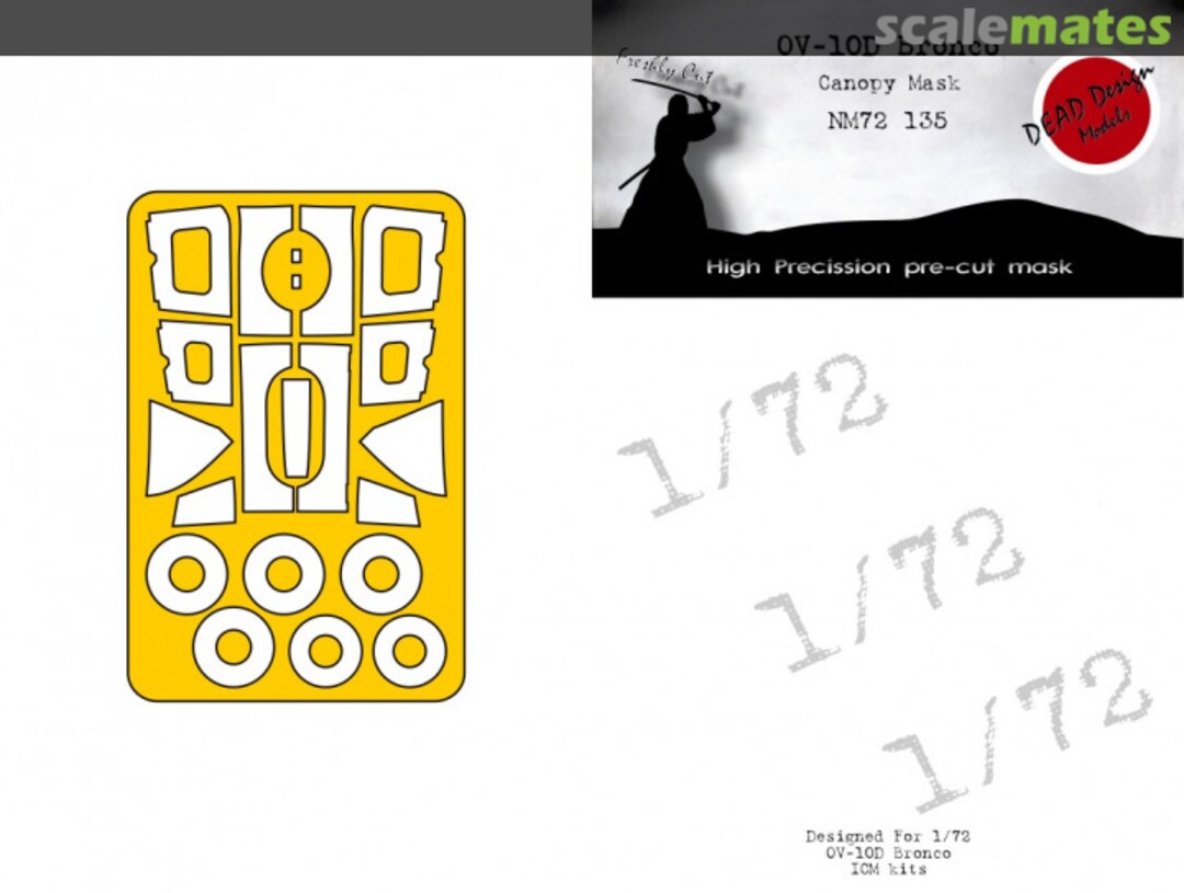 Boxart OV-10 D Bronco - Canopy Mask NM72135 DEAD Design Models Boxart OV-10 D Bronco - Canopy Mask NM72135 DEAD Design Models