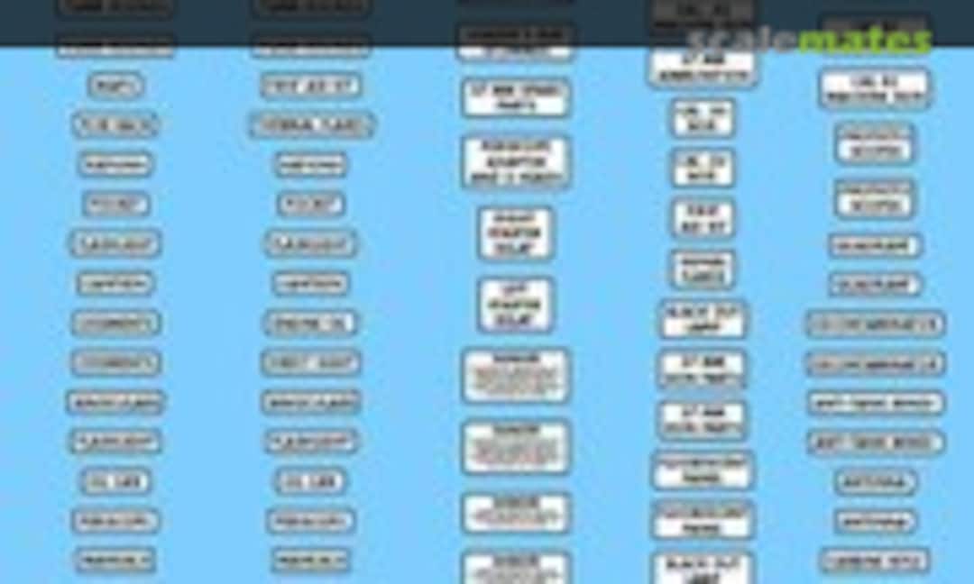 1:35 U.S. interior stowage labels (Archer AR35361) AR35361