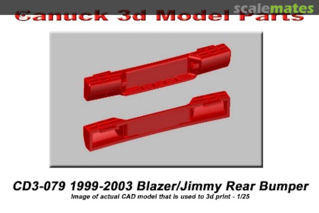 Boxart 1999-2003 Blazer/Jimmy Rear Bumper CD3-079 Canuck 3D Model Parts