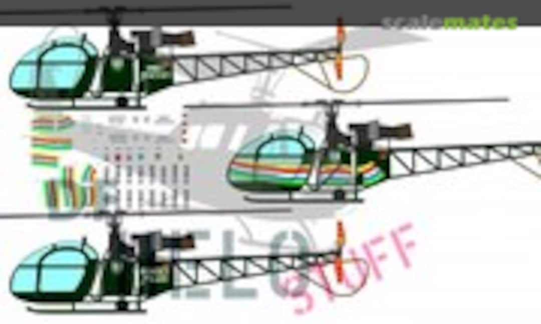 1:32 Alouette II Bundesgrenzschutz Bundespolizei (DF HeloStuff DF22932) DF22932