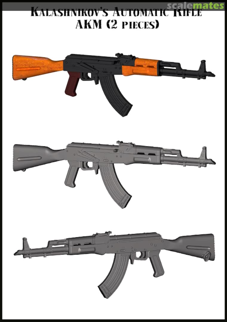 Boxart Kalashnikov's Automatic Rifle AKM (2 Pcs.) EMA-35016 Evolution Miniatures Boxart Kalashnikov's Automatic Rifle AKM (2 Pcs.) EMA-35016 Evolution Miniatures