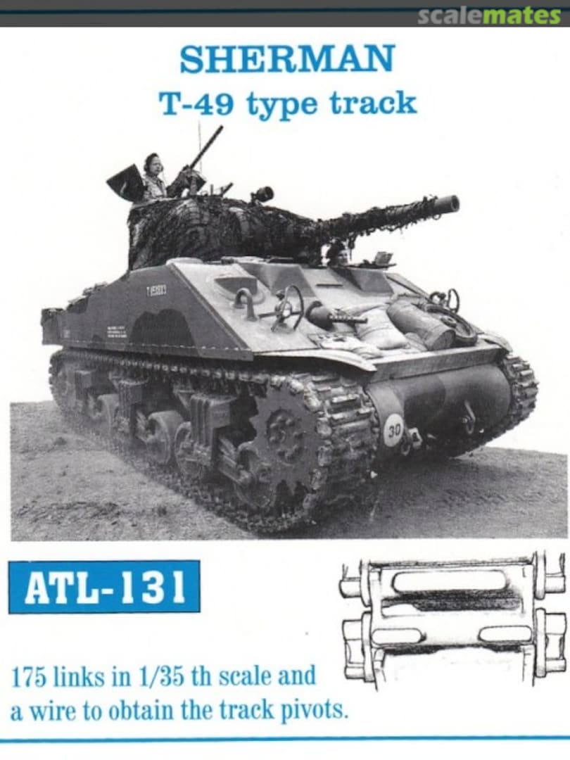 Boxart Sherman T49 type track ATL-131 Friulmodel Boxart Sherman T49 type track ATL-131 Friulmodel