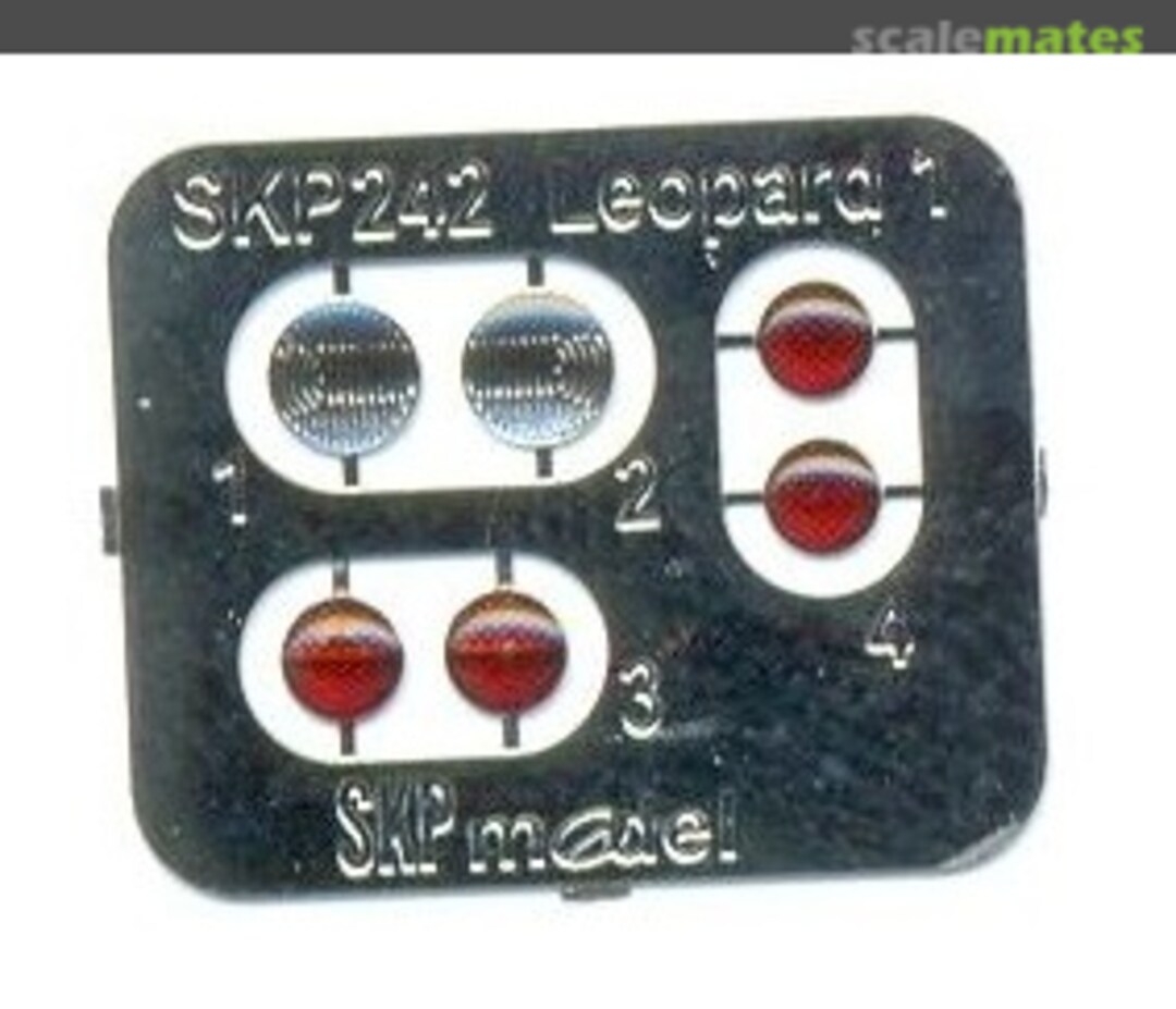 Boxart Lenses and taillights for Leopard 1 SKP 242 SKP model Boxart Lenses and taillights for Leopard 1 SKP 242 SKP model