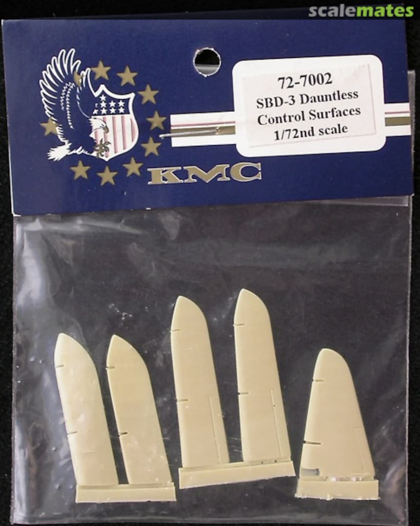 Boxart SBD-3 Dauntless Control Surfaces 72-7002 KMC Boxart SBD-3 Dauntless Control Surfaces 72-7002 KMC