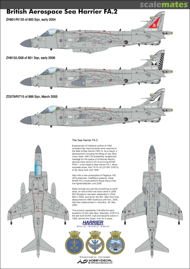 Boxart Sea Harrier FA.2 AL48011V1 HobbyDecal Boxart Sea Harrier FA.2 AL48011V1 HobbyDecal