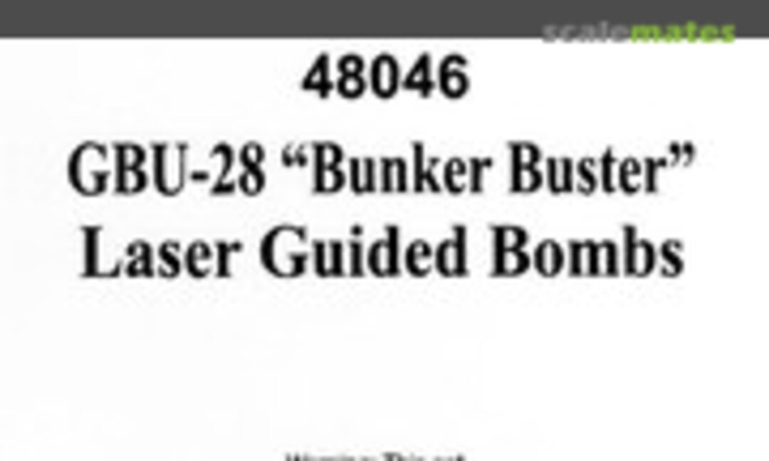 1:48 GBU-28 Bunker Buster LGB Set (Two Mikes Resin Accessories 48046) 48046