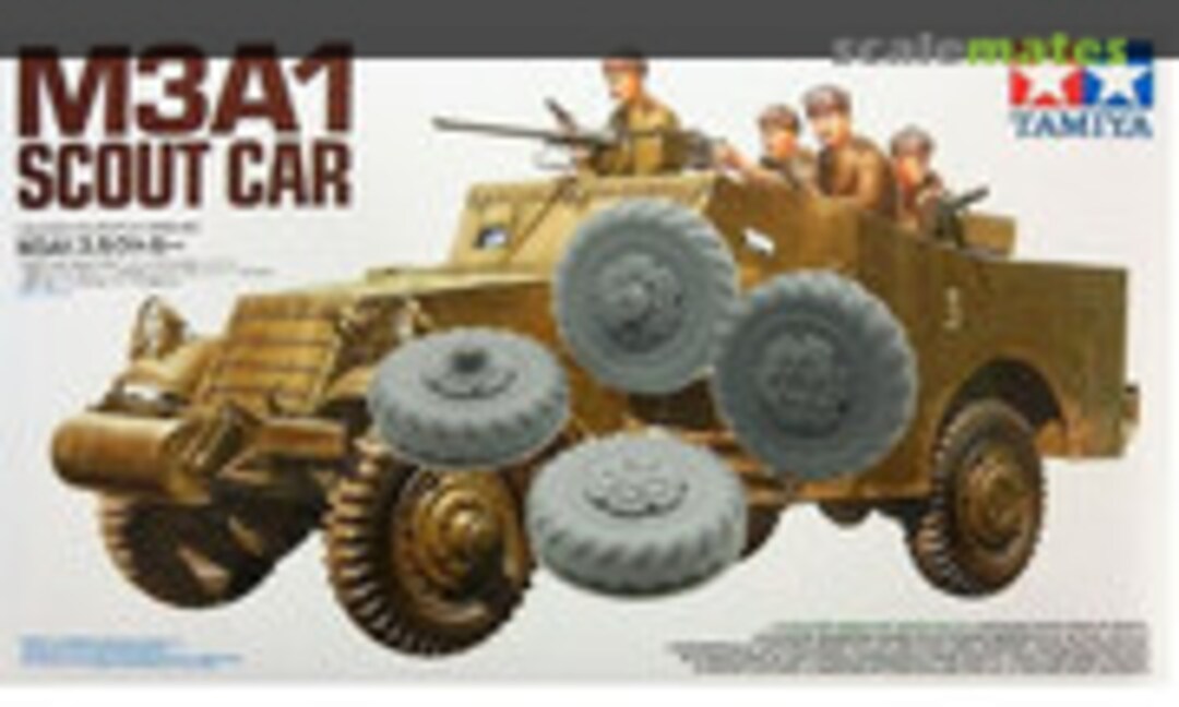 1:35 M3 Scout Car Directional pattern tire wheels (MacOne Models MAC35553)