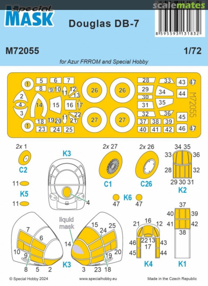 Boxart Douglas DB-7 M72055 Special Mask