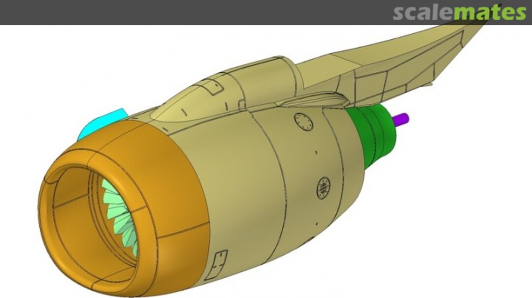 Boxart CFM56-7B Engines BZ4087 Bra.Z Models Boxart CFM56-7B Engines BZ4087 Bra.Z Models
