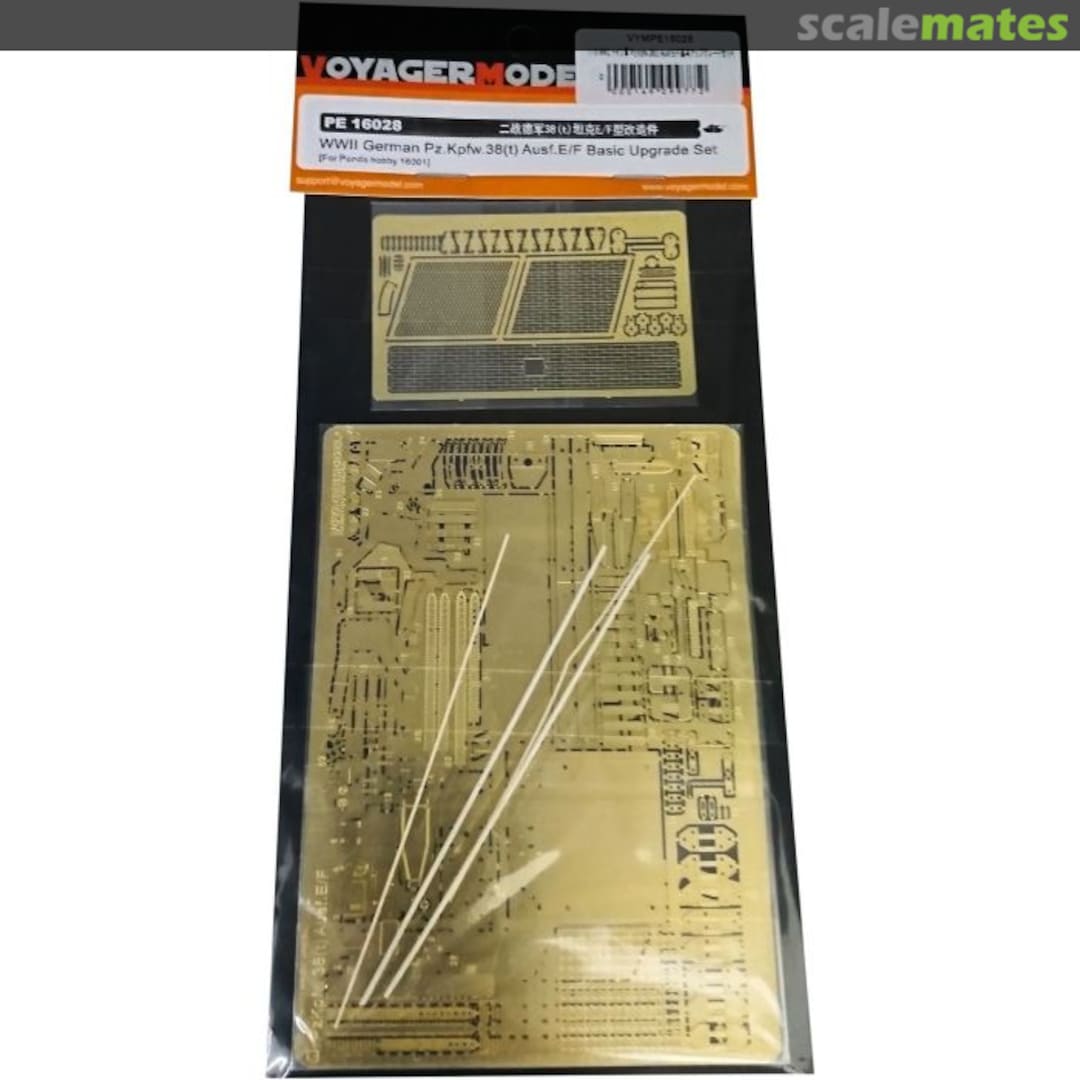 Contents German Pz.Kpfw.38(t) Ausf.E/F Basic Upgrade Set PE16028 Voyager Model Contents German Pz.Kpfw.38(t) Ausf.E/F Basic Upgrade Set PE16028 Voyager Model
