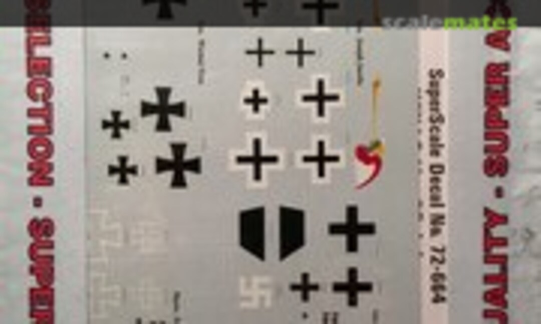 1:72 WW I Fokker DR.1 Aces Voss, Jacobs, Gottsch, von Tutschek (SuperScale International 72-664) 72-664