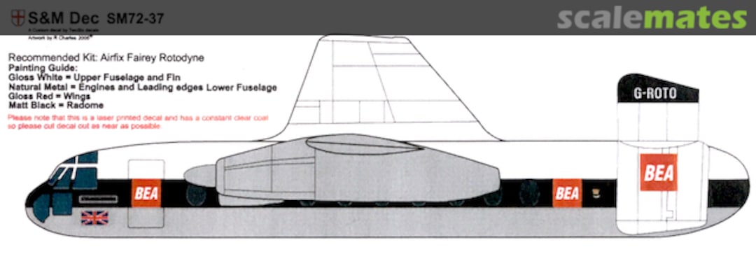 Boxart Fairey Rotodyne - BEA SM72-37 S&M Dec Boxart Fairey Rotodyne - BEA SM72-37 S&M Dec
