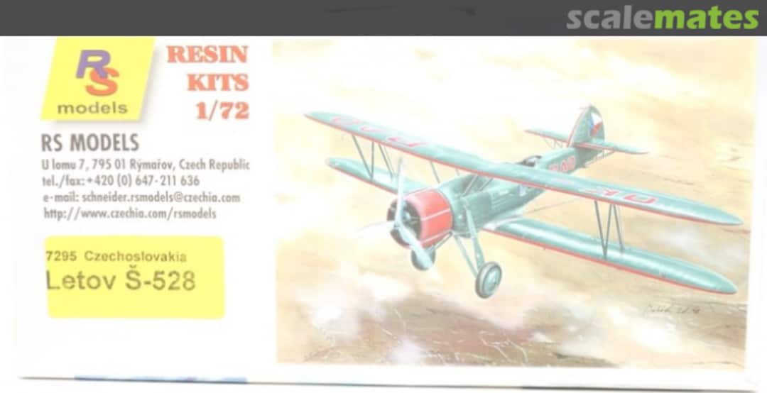 Boxart Czechoslovakia Letov S-528 7295 RS Models Boxart Czechoslovakia Letov S-528 7295 RS Models